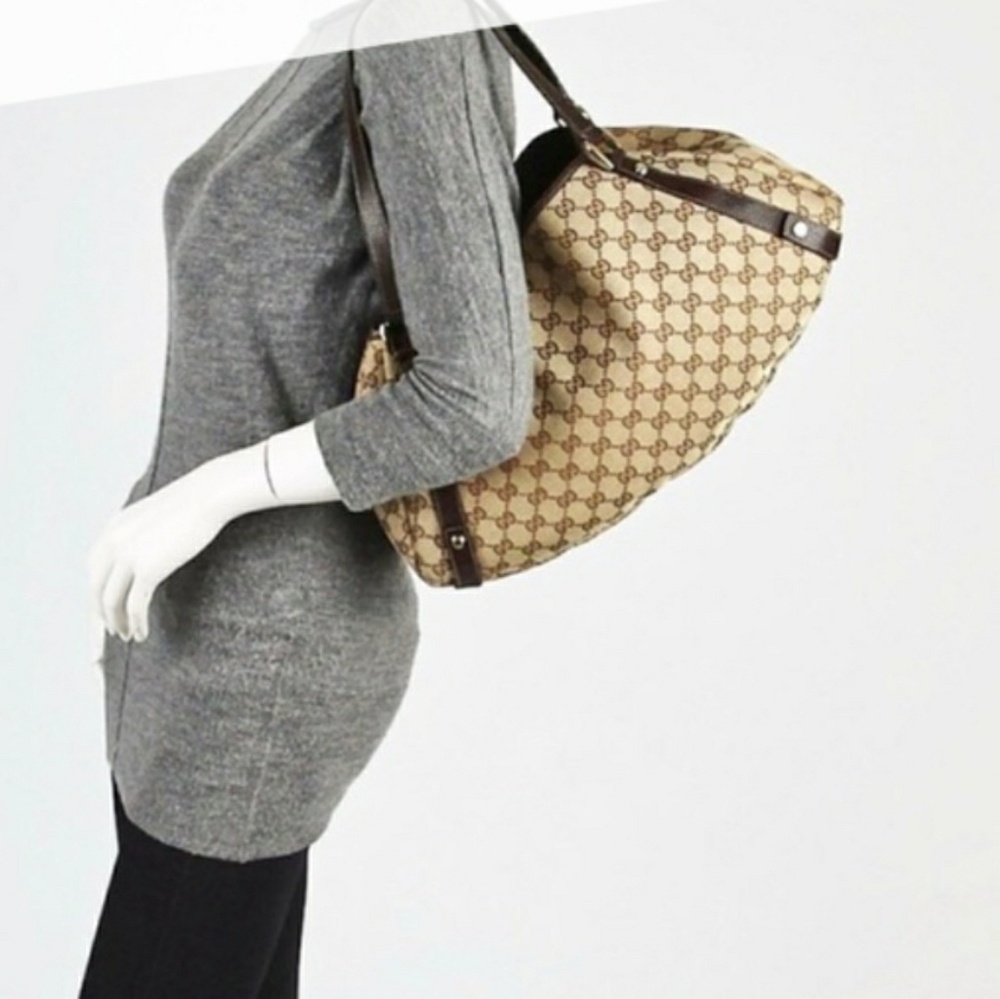 Authentic Gucci handbag purse brown